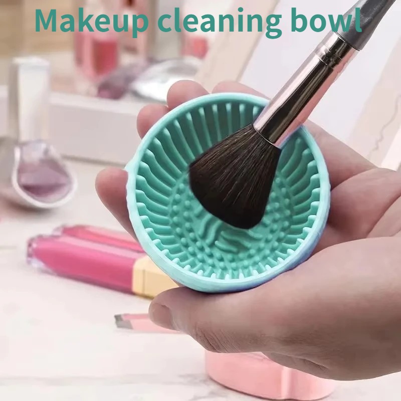 Beauty Dish Softbox - Soft Silicone Makeup Brush Cleaner Bowl