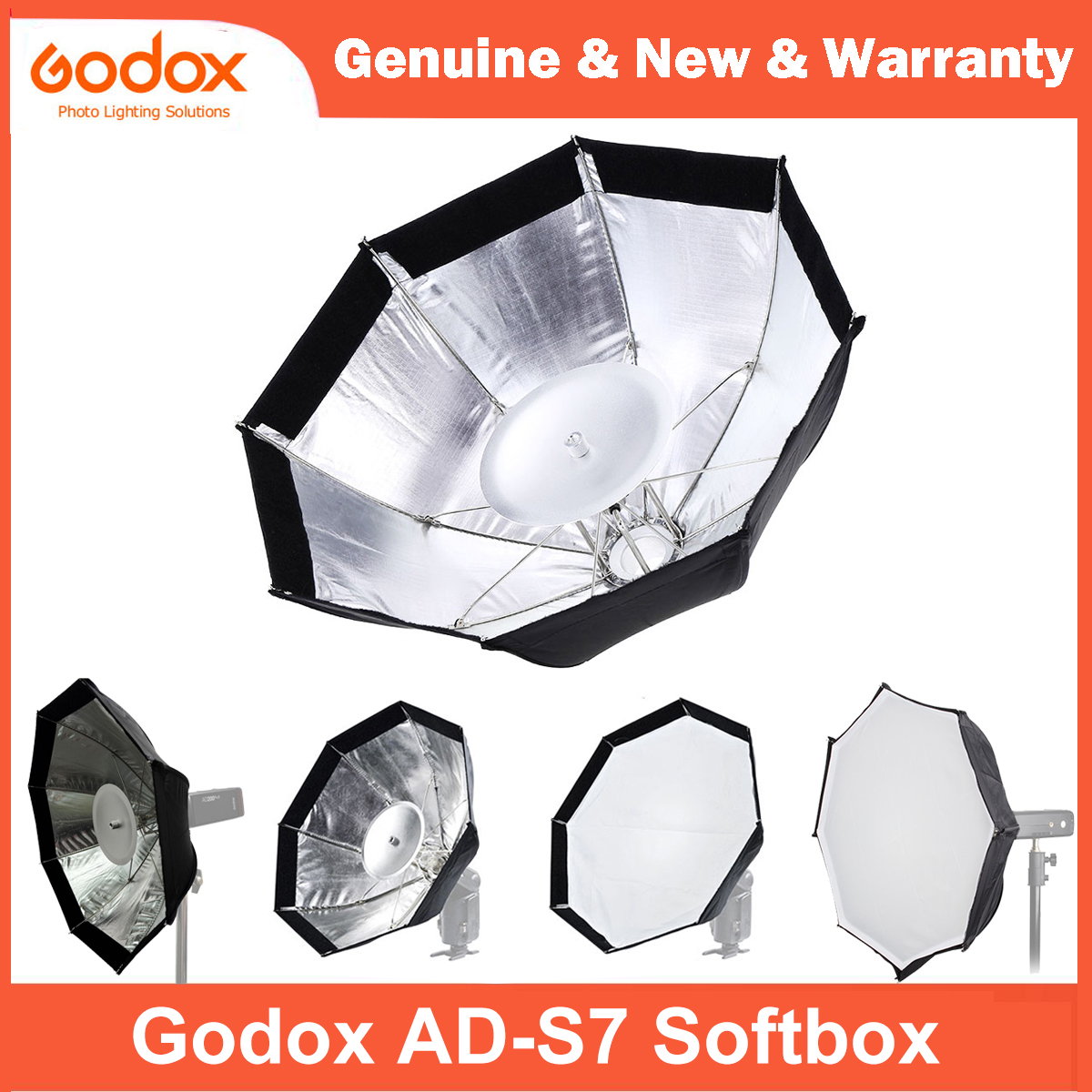 Photography Umbrella Light - Godox AD-S7 Multifunctional Softbox Octagonal Umbrella