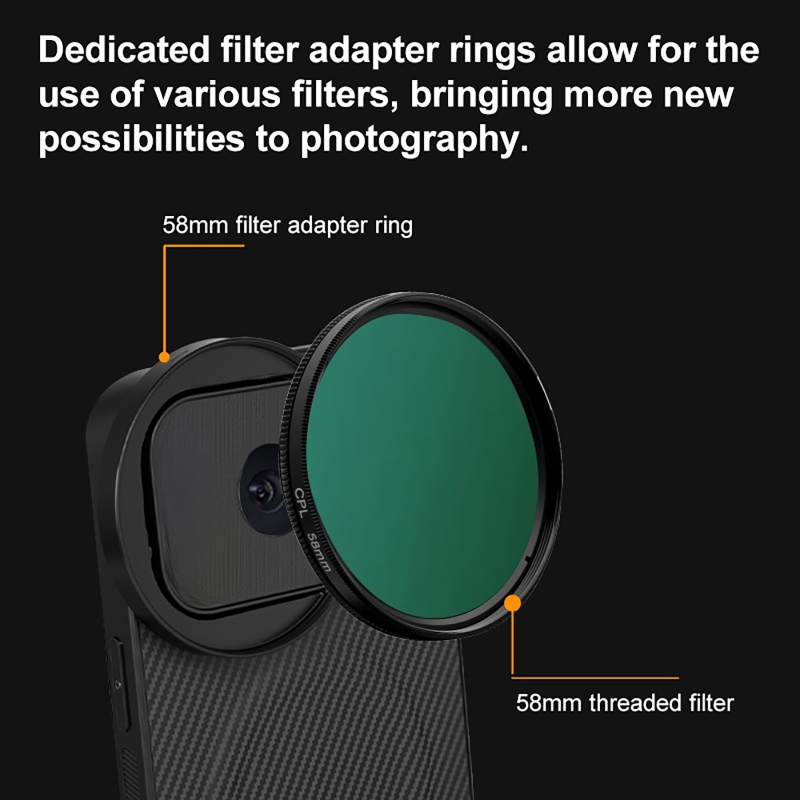 4 in 1 Lens 58mm Mobile Phone  - Photography Kit 评论和价格