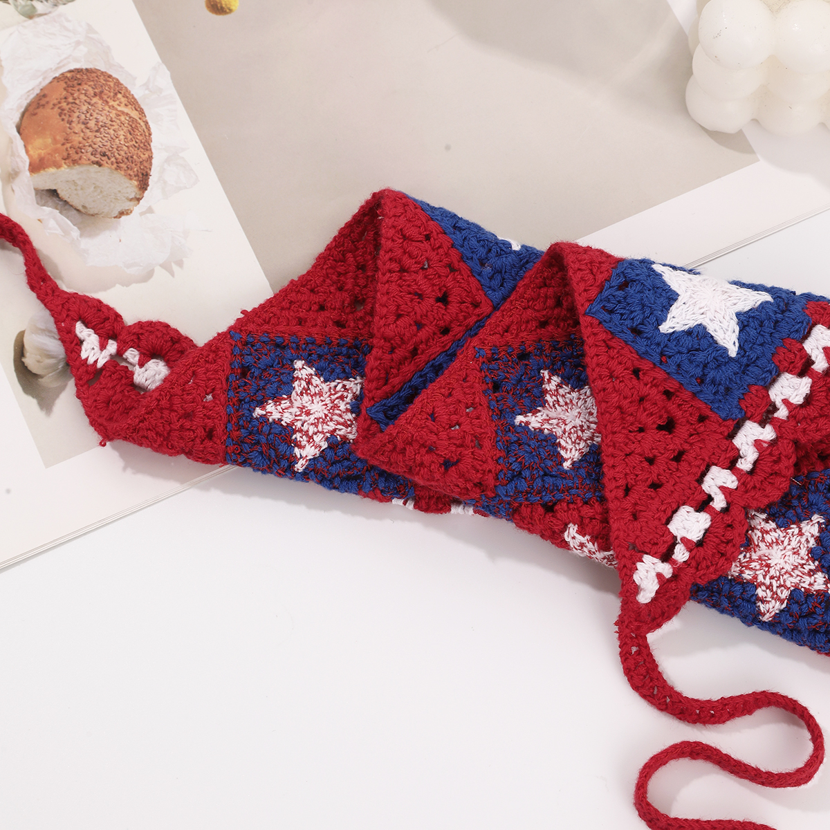1pc Sweet Handmade Crochet Hol - Photography Triangle 评论和价格