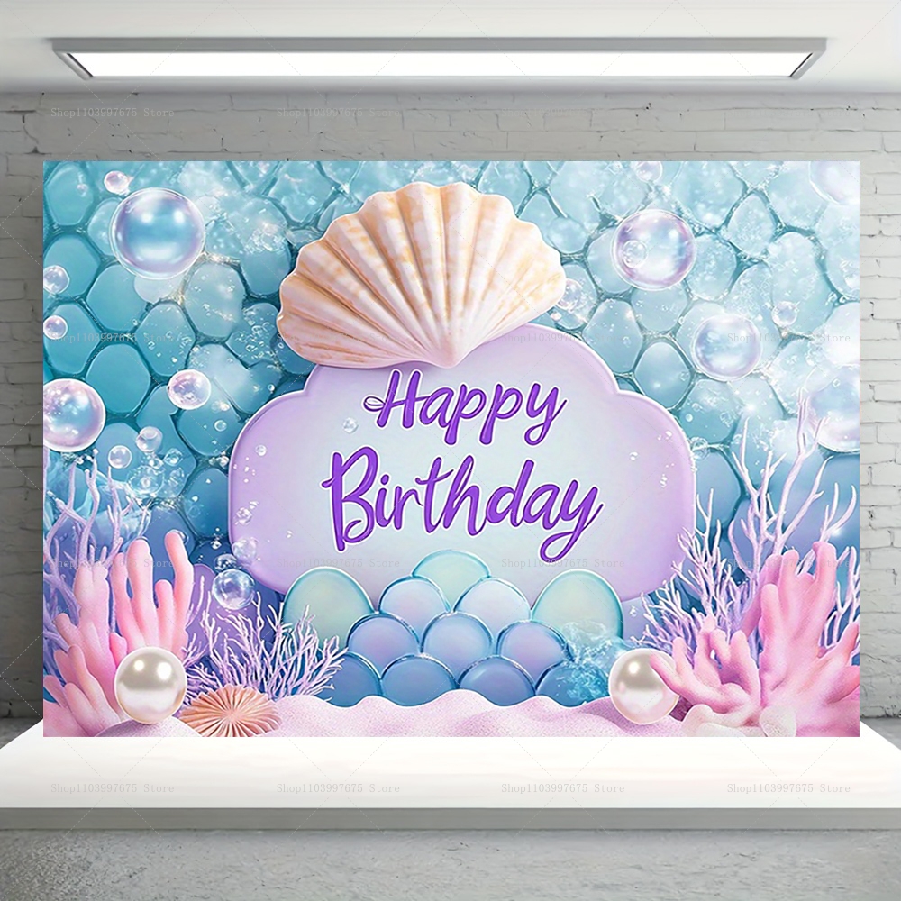 Mermaid Party Backdrops Childr - Photography Term 评论和价格