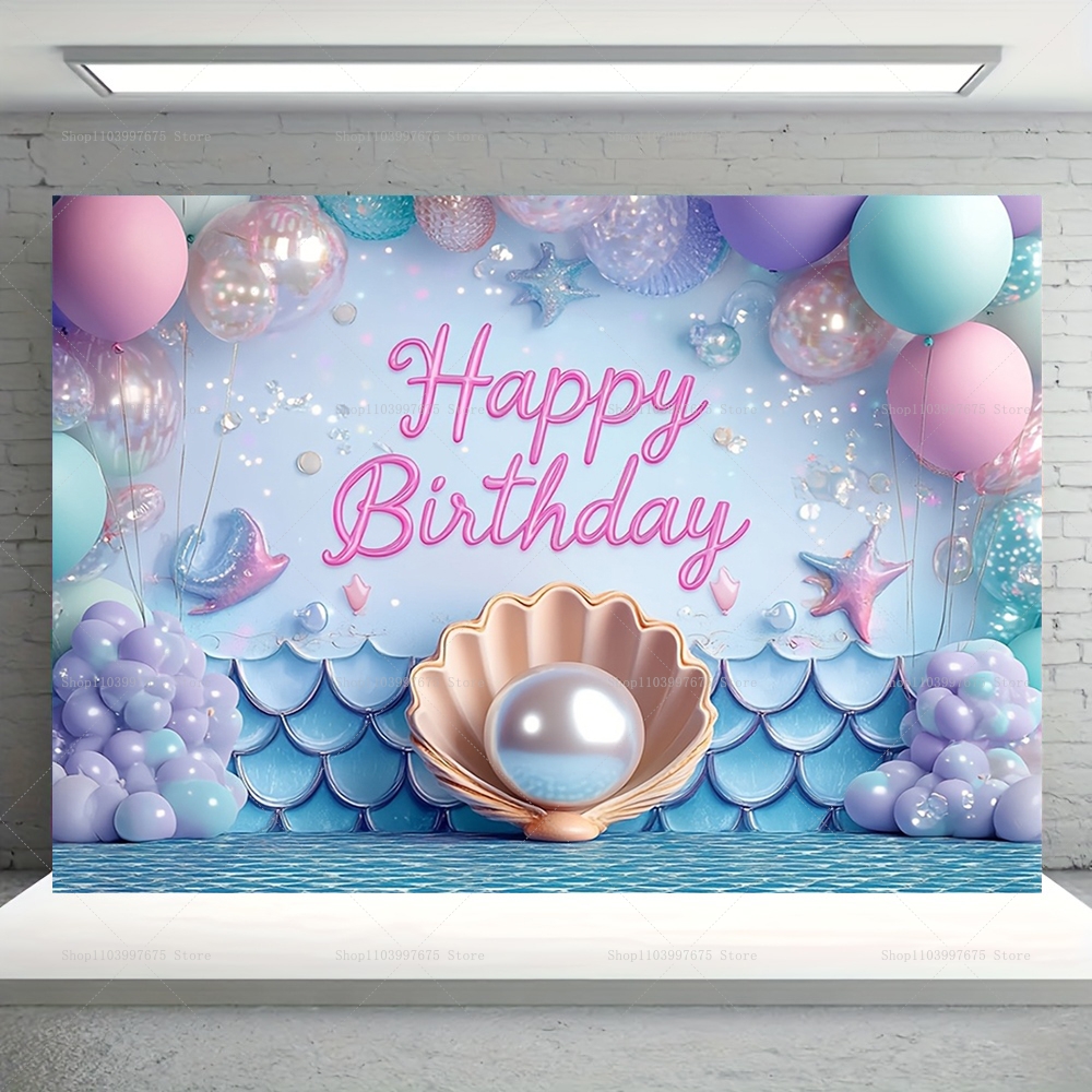 Mermaid Party Backdrops Childr - Photography Term 评论和价格