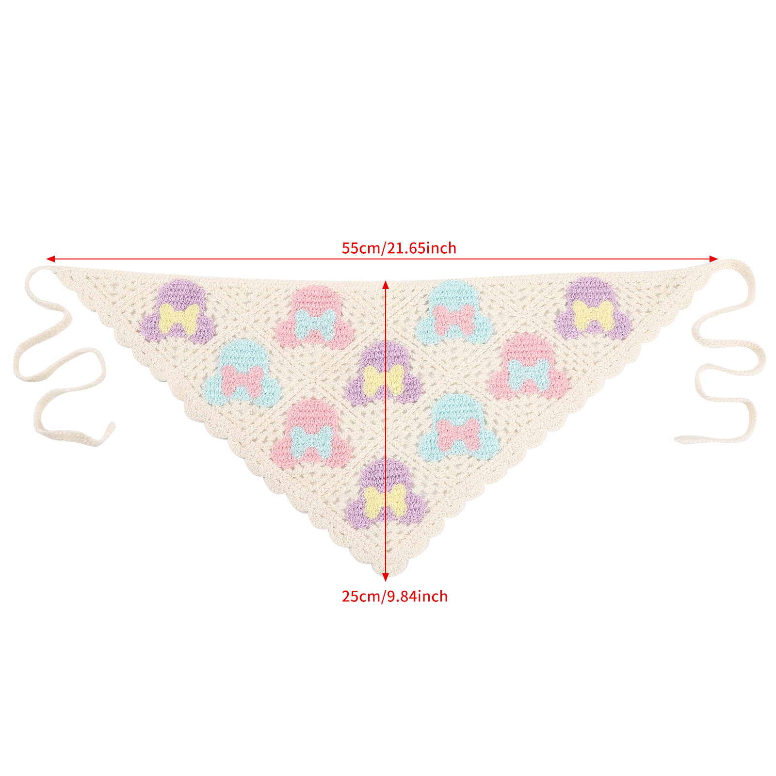 1pc Spring Summer Knitted Tria - Photography Triangle 评论和价格