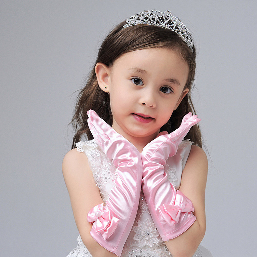 1Set Long Satin Gloves for Gir - Photography Competition 评论和价格