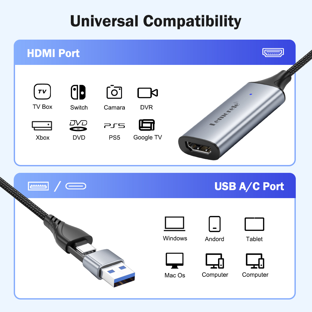 Lemorele USB 2.0 Video Capture - Photography With Mobile 评论和价格