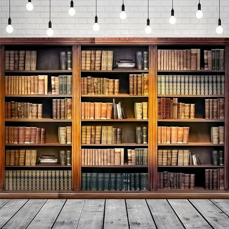 Bookshelf Photography Backdrop - Photography Yearbook 评论和价格