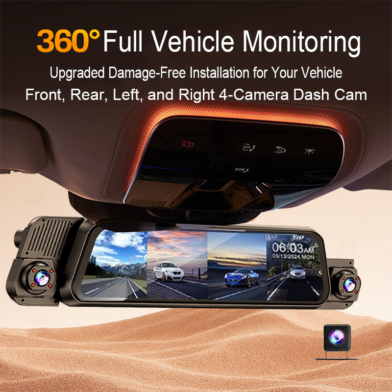 Streaming Dash Cam 4 Lens Full - Timelapse Controller 评论和价格