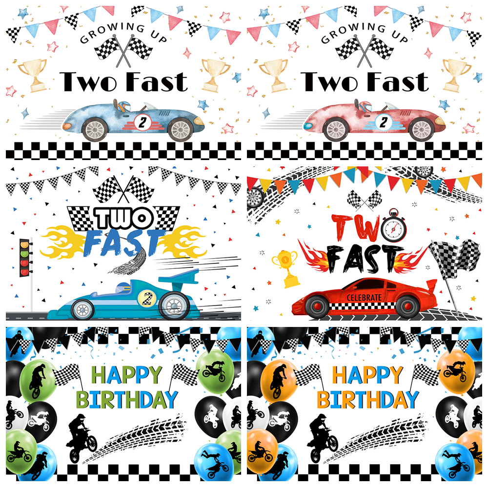 Racing Birthday Party Backdrop - Photography Competition 评论和价格