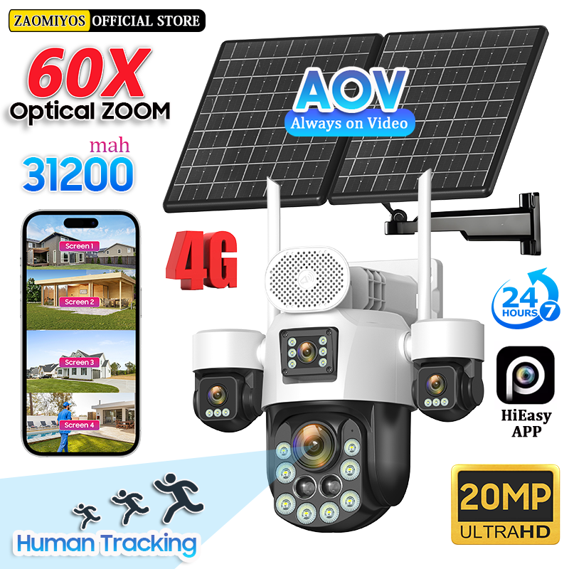 4 Lens Outdoor 360° Surveillan - Photography Term 评论和价格