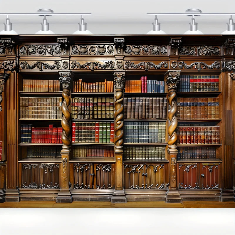 Vintage bookshelves on old boo - Photography Yearbook 评论和价格