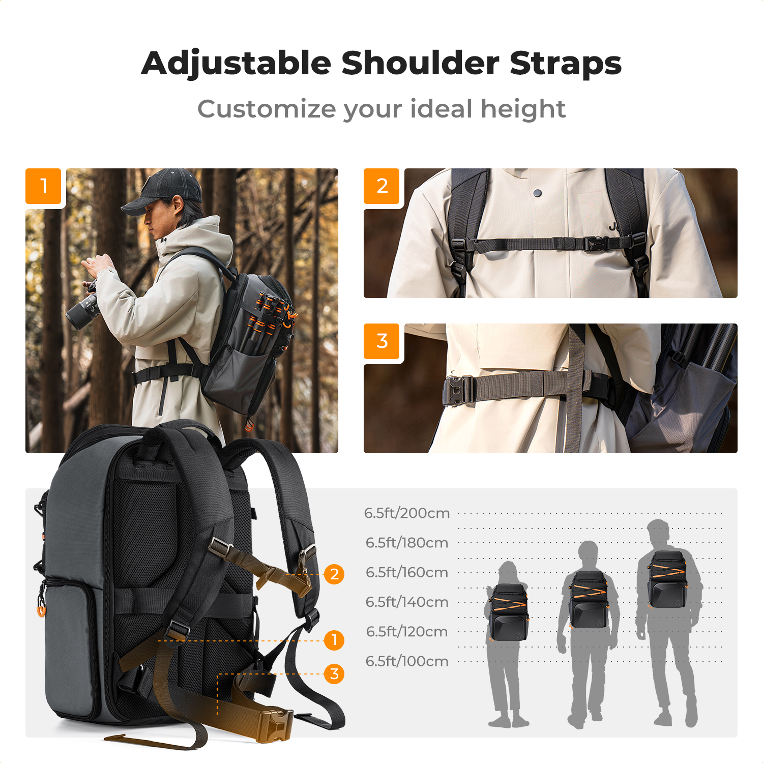 K&F CONCEPT 25L Outdoor Camera - Photography Journalism 评论和价格