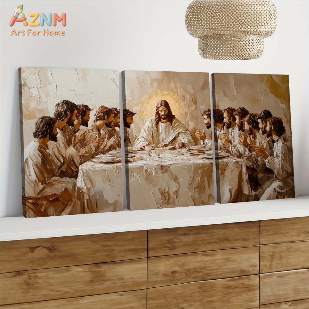 3PCS The Last Supper Abstract  - Photography Kit 评论和价格