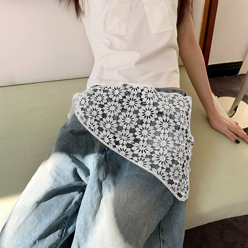 New Korean Lace Triangle Scarf - Photography Triangle 评论和价格