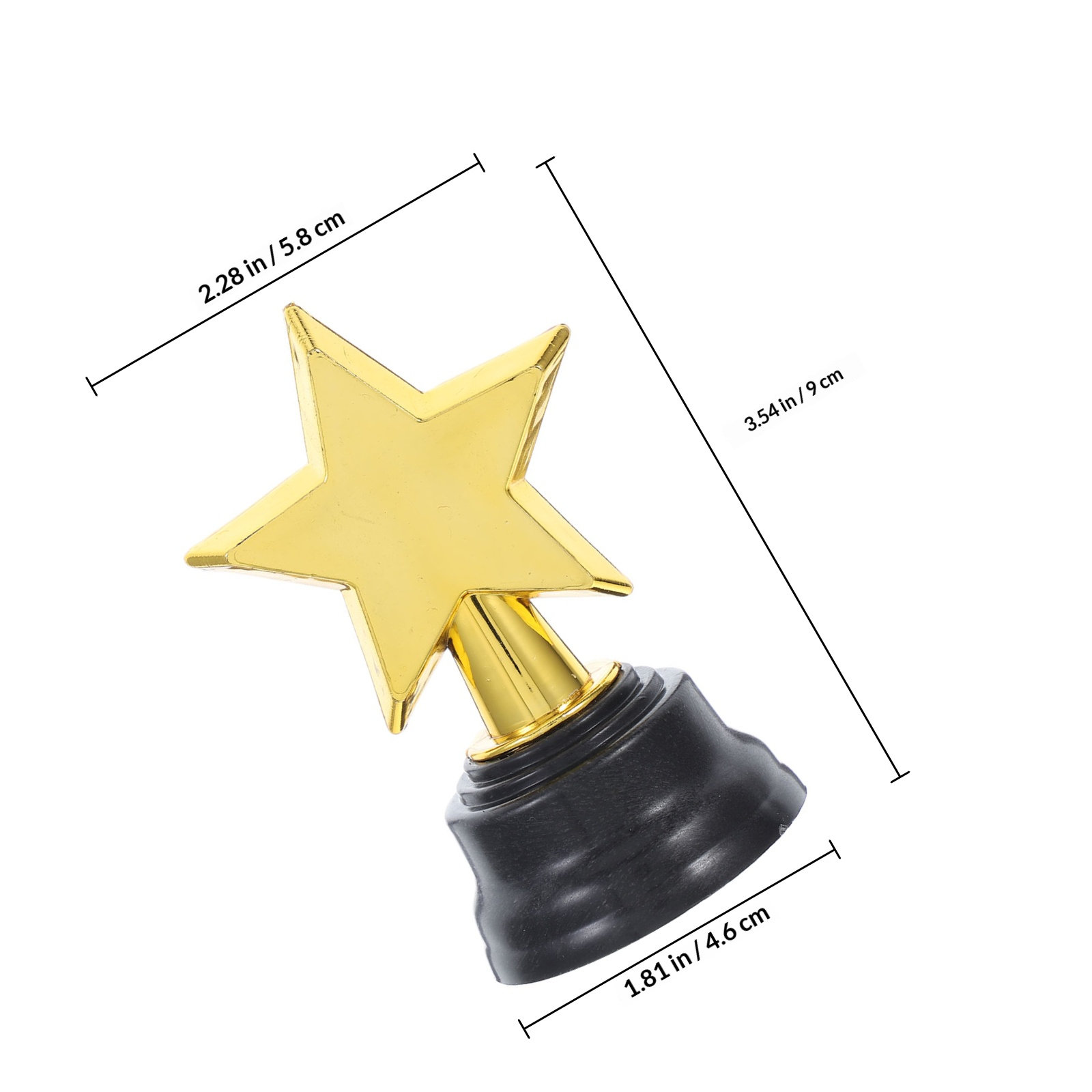 6Pcs Little Star Trophies Gold - Photography Competition 评论和价格