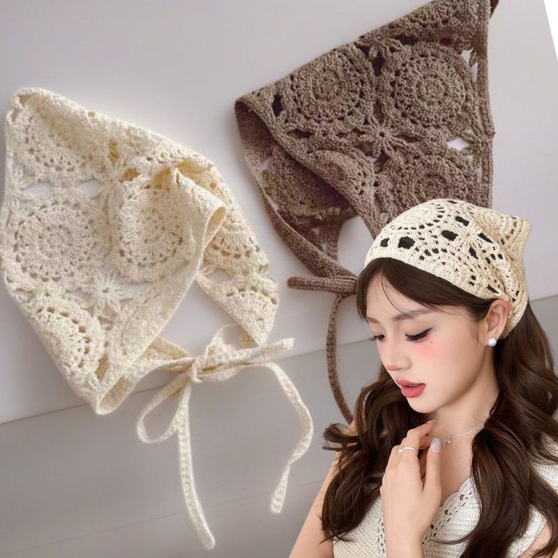 Retro Knitted Triangle Headban - Photography Triangle 评论和价格