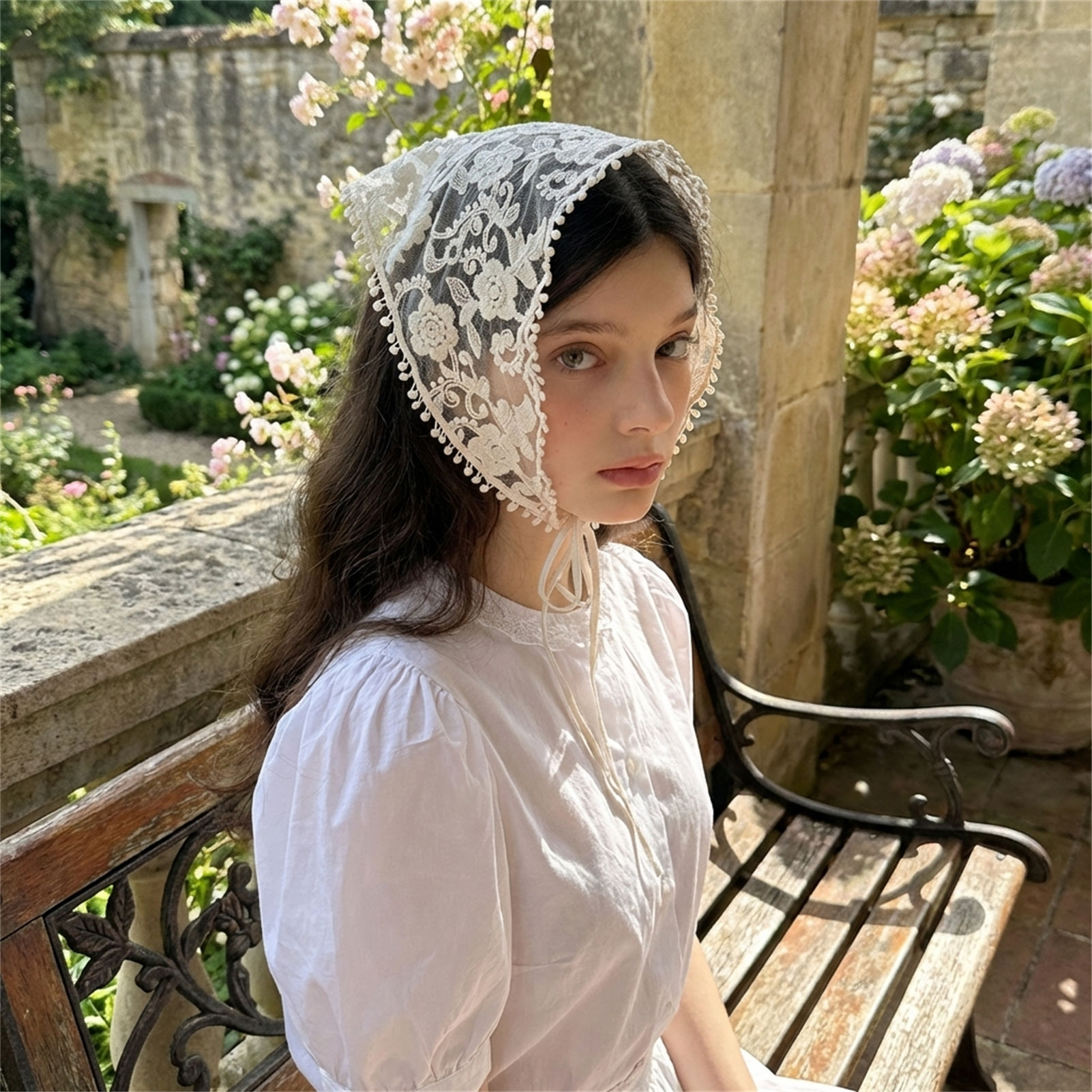Lace Floral Scarf For Women Re - Photography Triangle 评论和价格