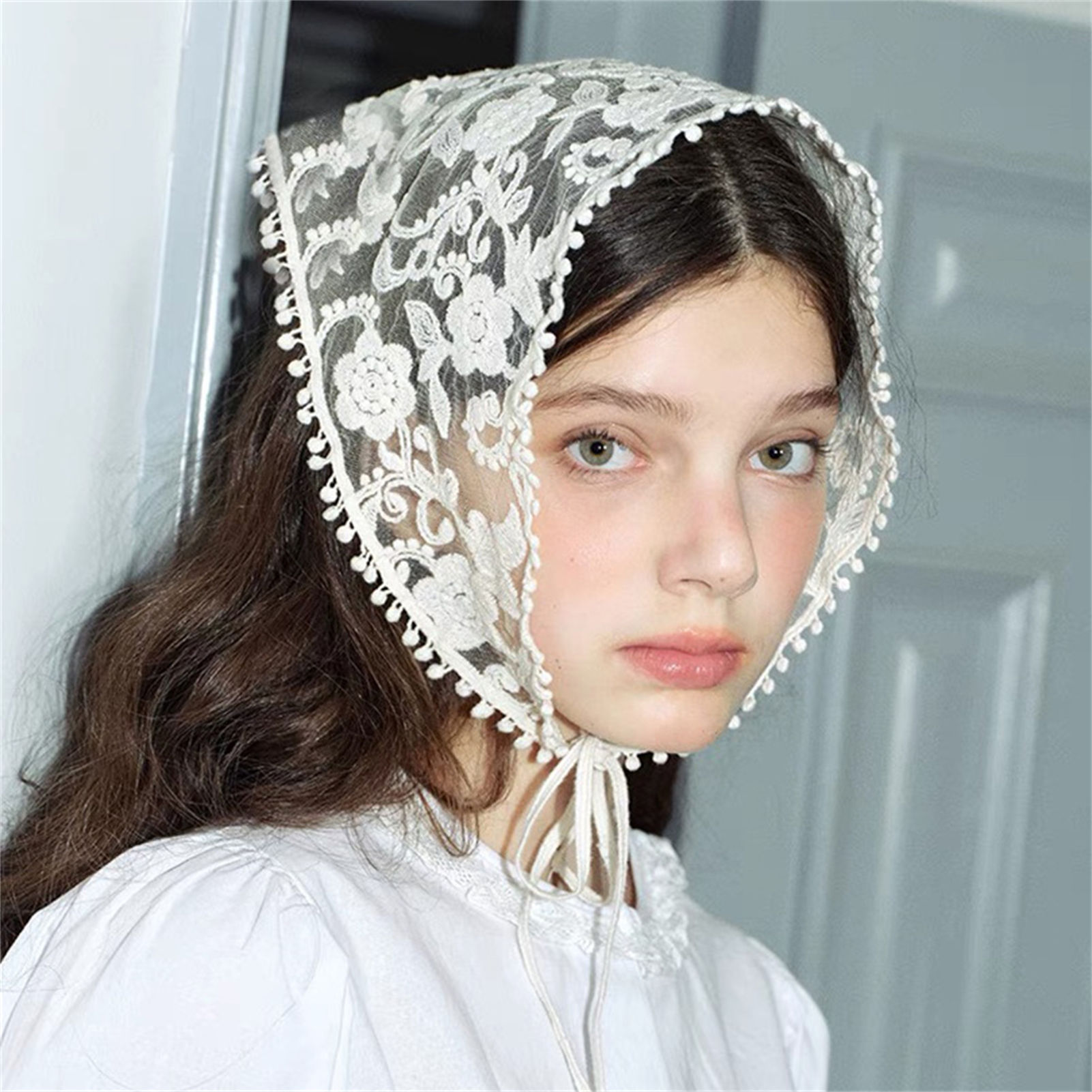 Lace Floral Scarf For Women Re - Photography Triangle 评论和价格