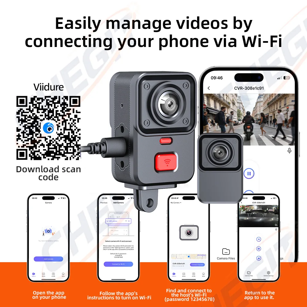 2 Camera Motorcycle DVR 2K HD  - Photographic Memory 评论和价格