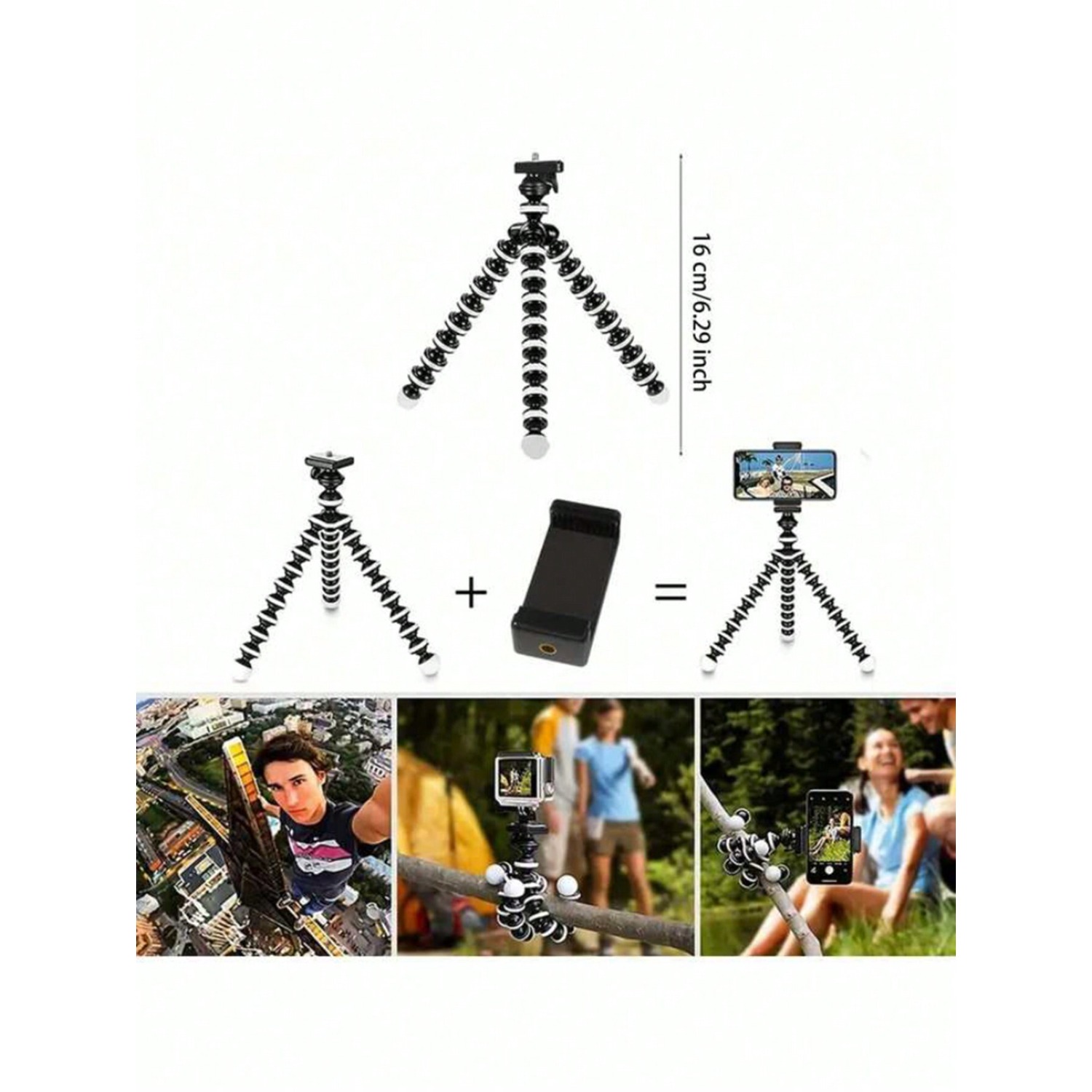 Octopus-Shaped Flexible Tripod - Photography Outdoor 评论和价格