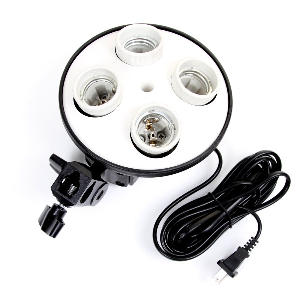 E27 Base Four Lamp Holder  Lig - Photography Bulb 评论和价格