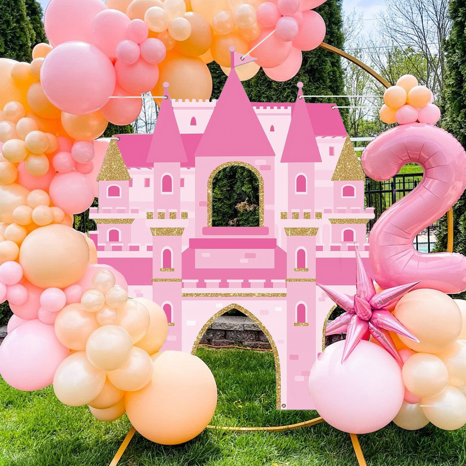 Pink Castle Party Photo Booth  - Photography Term 评论和价格