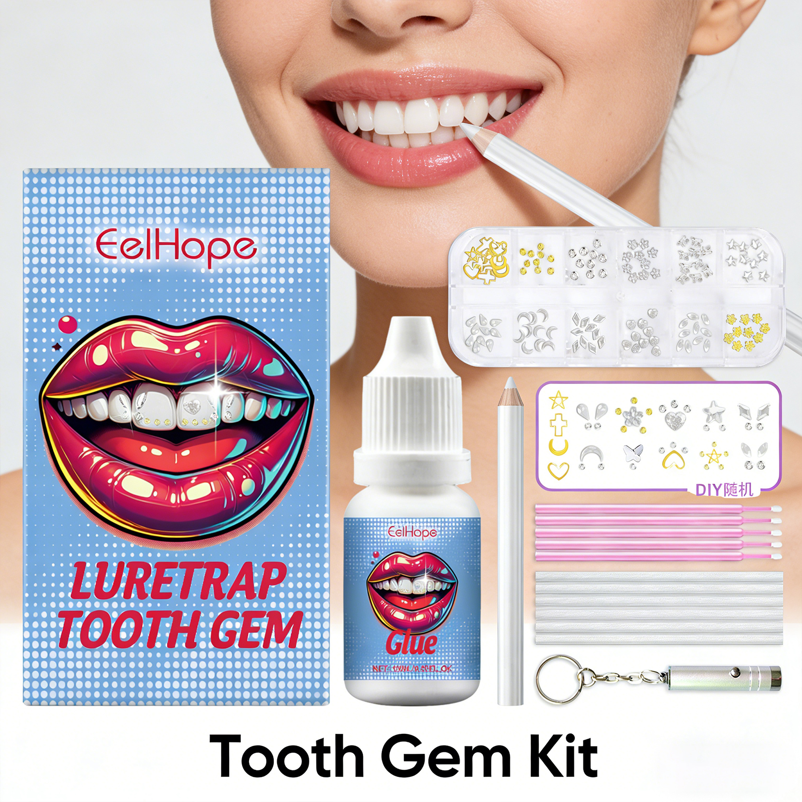 Tooth Gems Sparkling Teeth Jew - Photography Kit 评论和价格