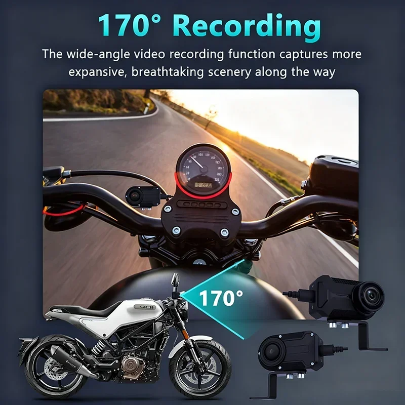 2K HD Motorcycle DVR Waterproo - Photographic Memory 评论和价格