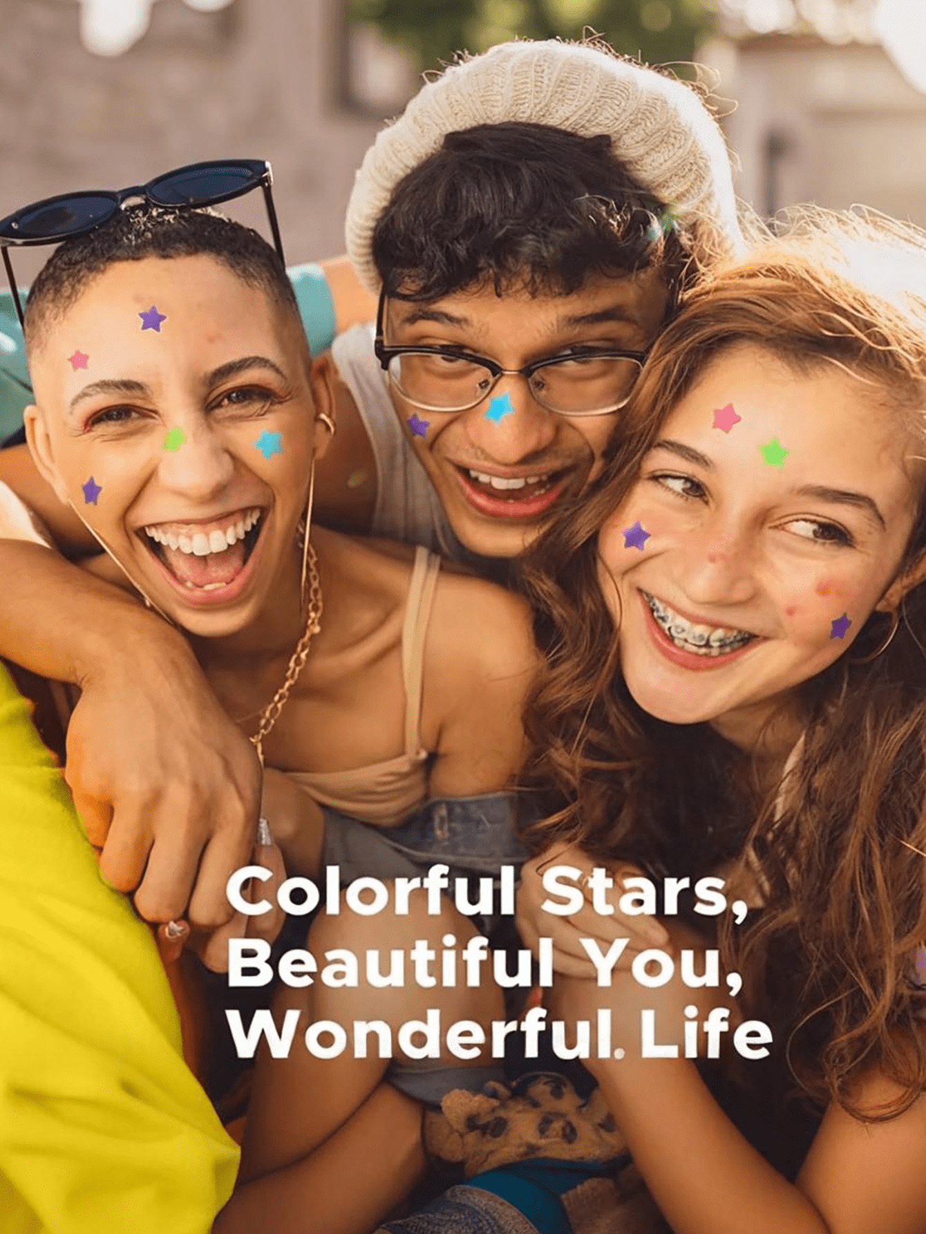 240 Pieces/Cute Star Face Stic - Photography Outdoor 评论和价格