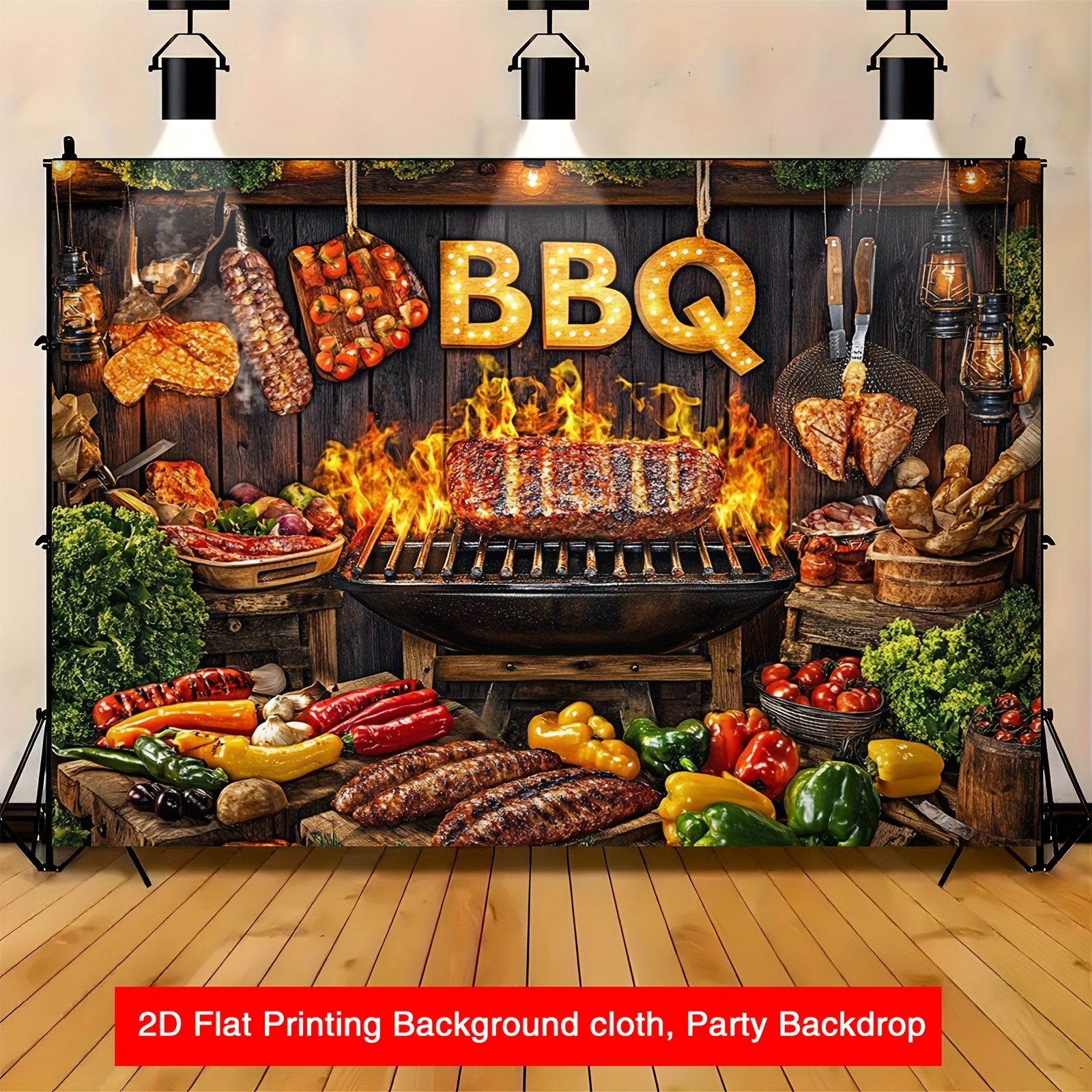 1pcs BBQ Party Food Rustic Woo - Photography Online 评论和价格