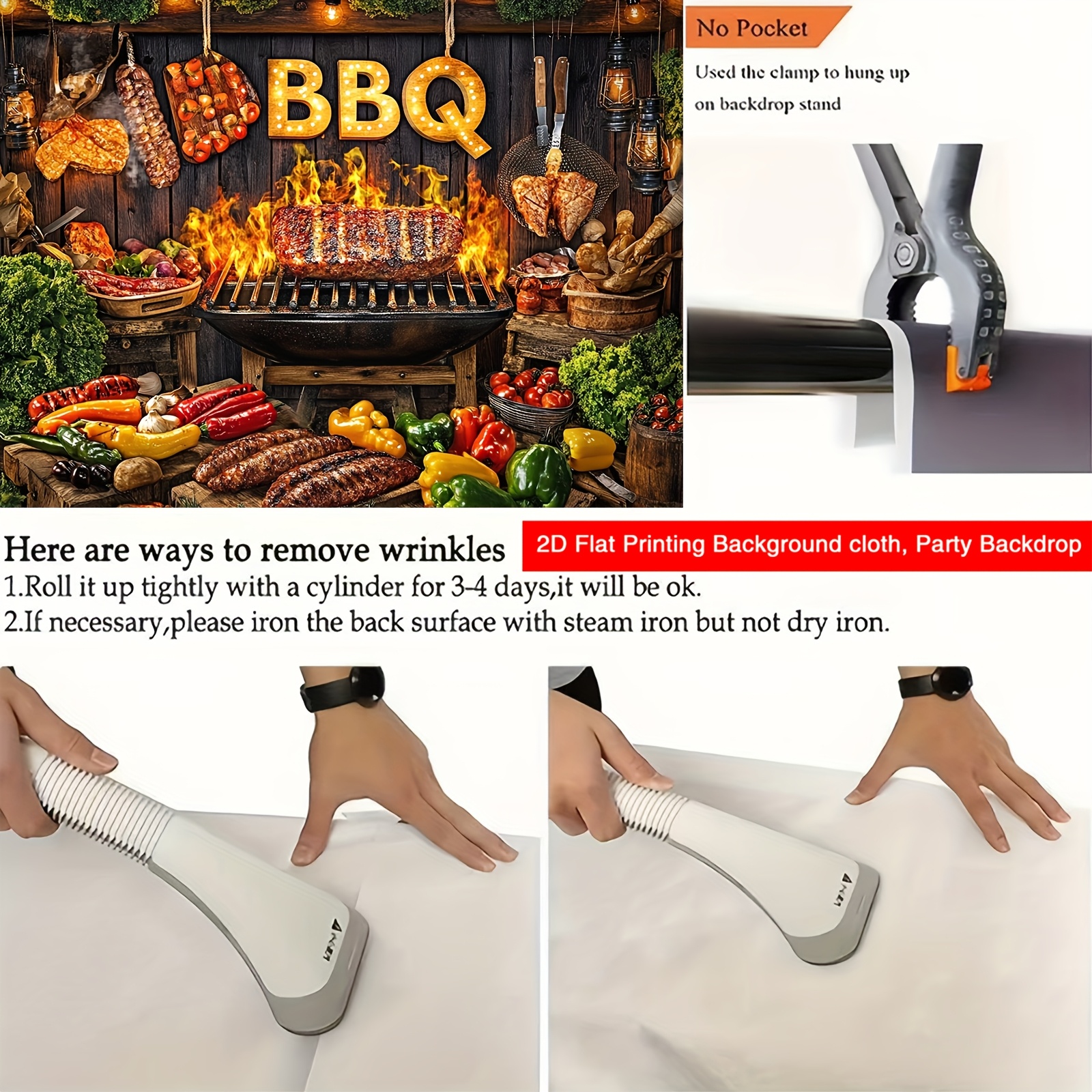 1pcs BBQ Party Food Rustic Woo - Photography Online 评论和价格