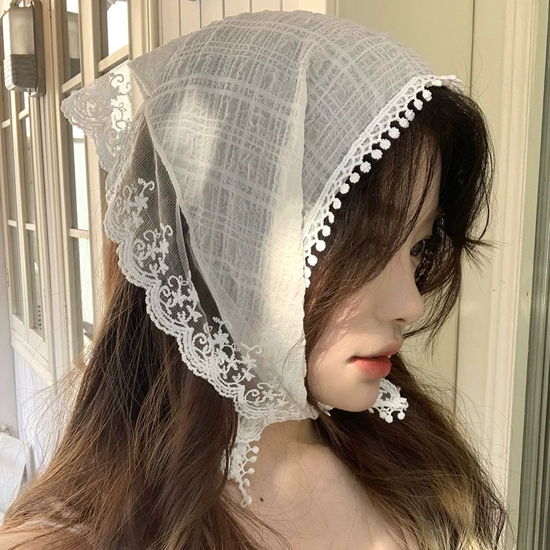 Summer White Lace Head Wrap Sc - Photography Triangle 评论和价格