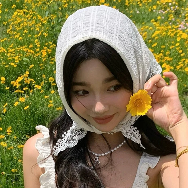 Summer White Lace Head Wrap Sc - Photography Triangle 评论和价格
