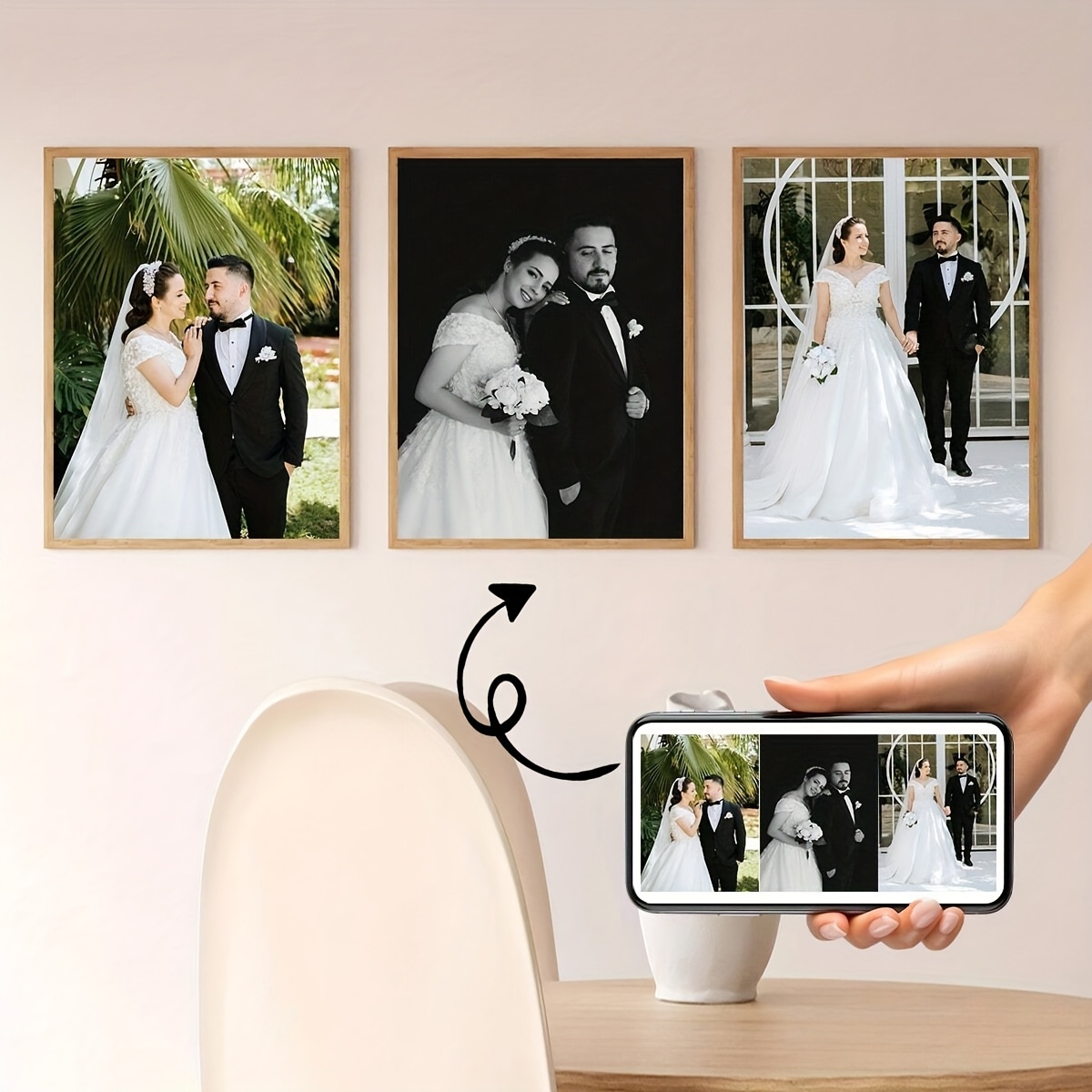 3pcs/set Custom Square Canvas  - Photography Kit 评论和价格