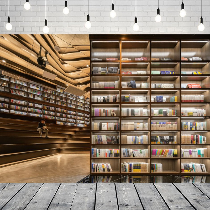 Bookshelf Photography Backdrop - Photography Online 评论和价格