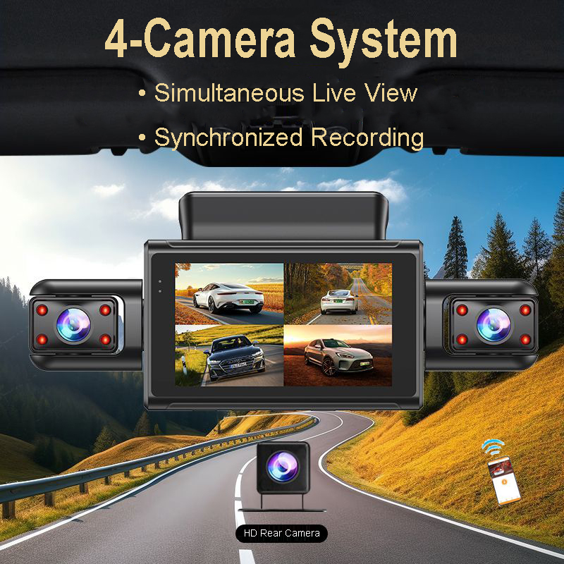 4K 4CH Hidden Car DVR with APP - Timelapse Controller 评论和价格