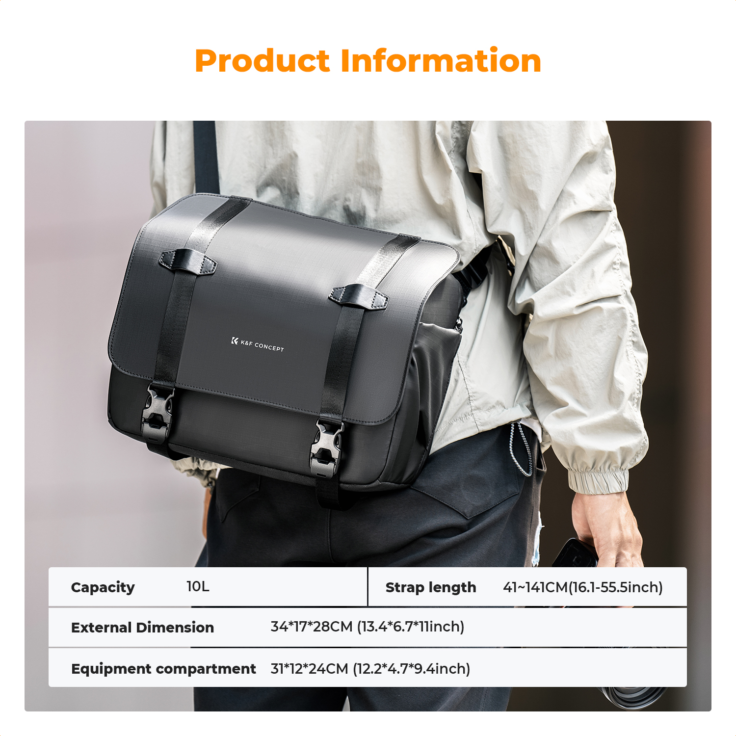 K&F CONCEPT 10L Camera Sling B - Photography Camera 评论和价格