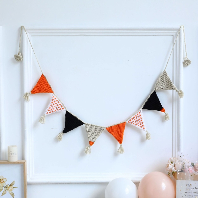 Nordic Crochet Bunting Banner  - Photography Triangle 评论和价格