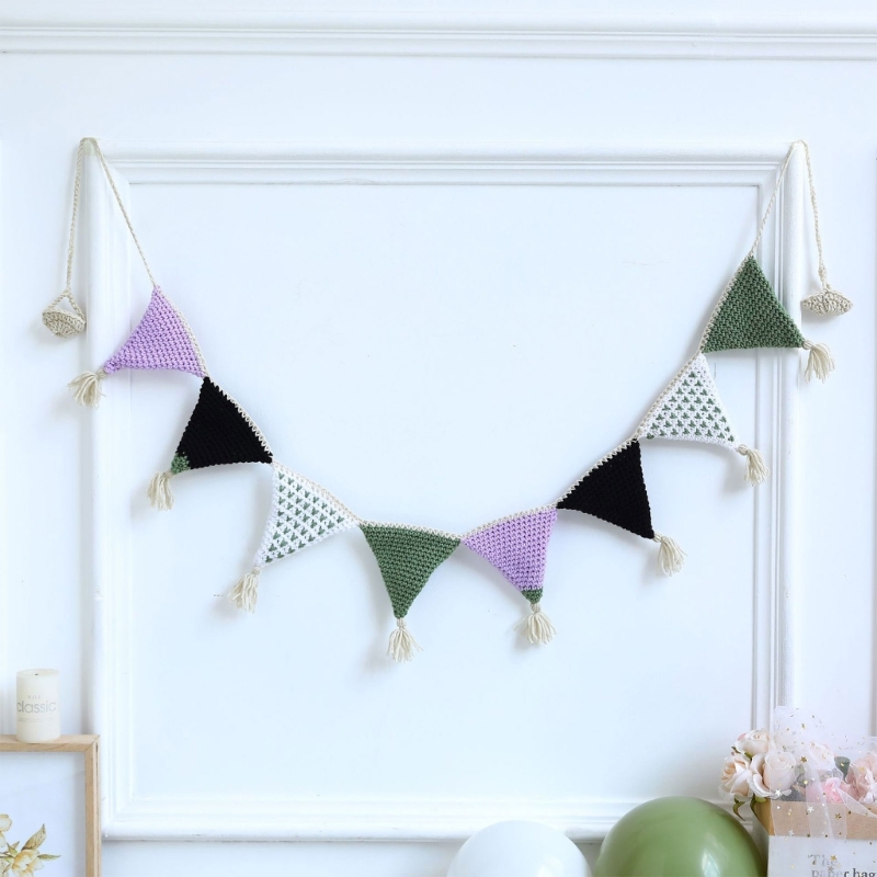 Nordic Crochet Bunting Banner  - Photography Triangle 评论和价格
