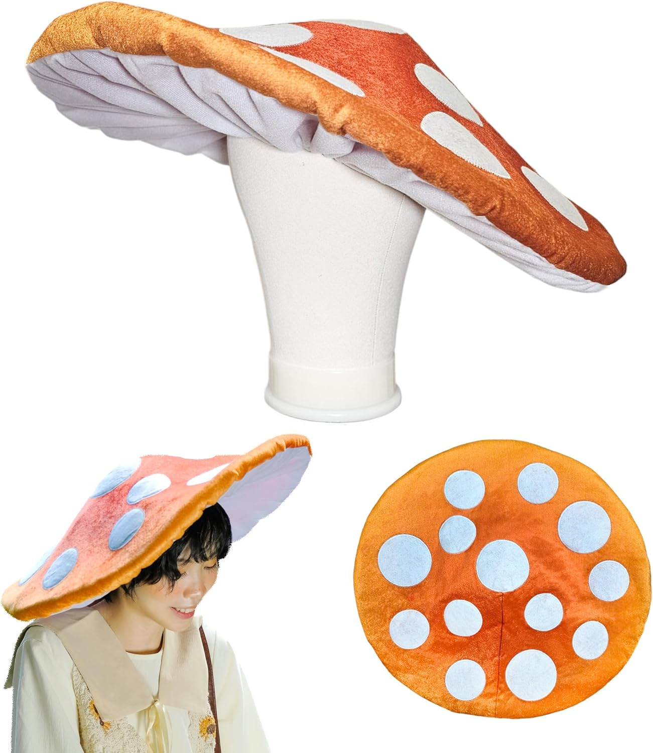 Creative mushroom hat with red - Photography Umbrella 评论和价格