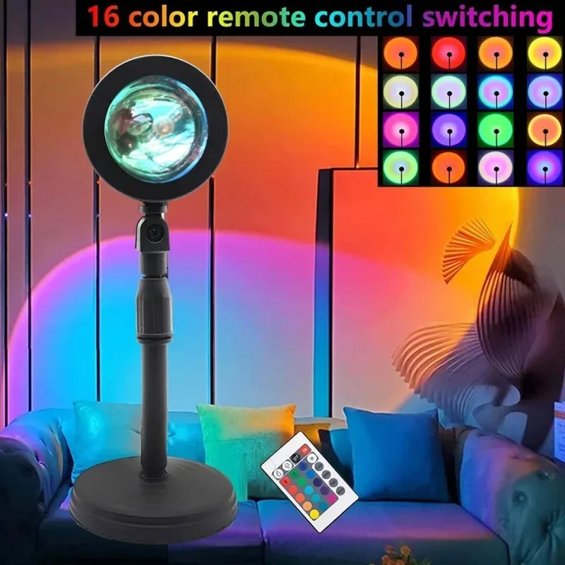 16 Color Sunset Lamp,RGB Mood  - Photography Bulb 评论和价格