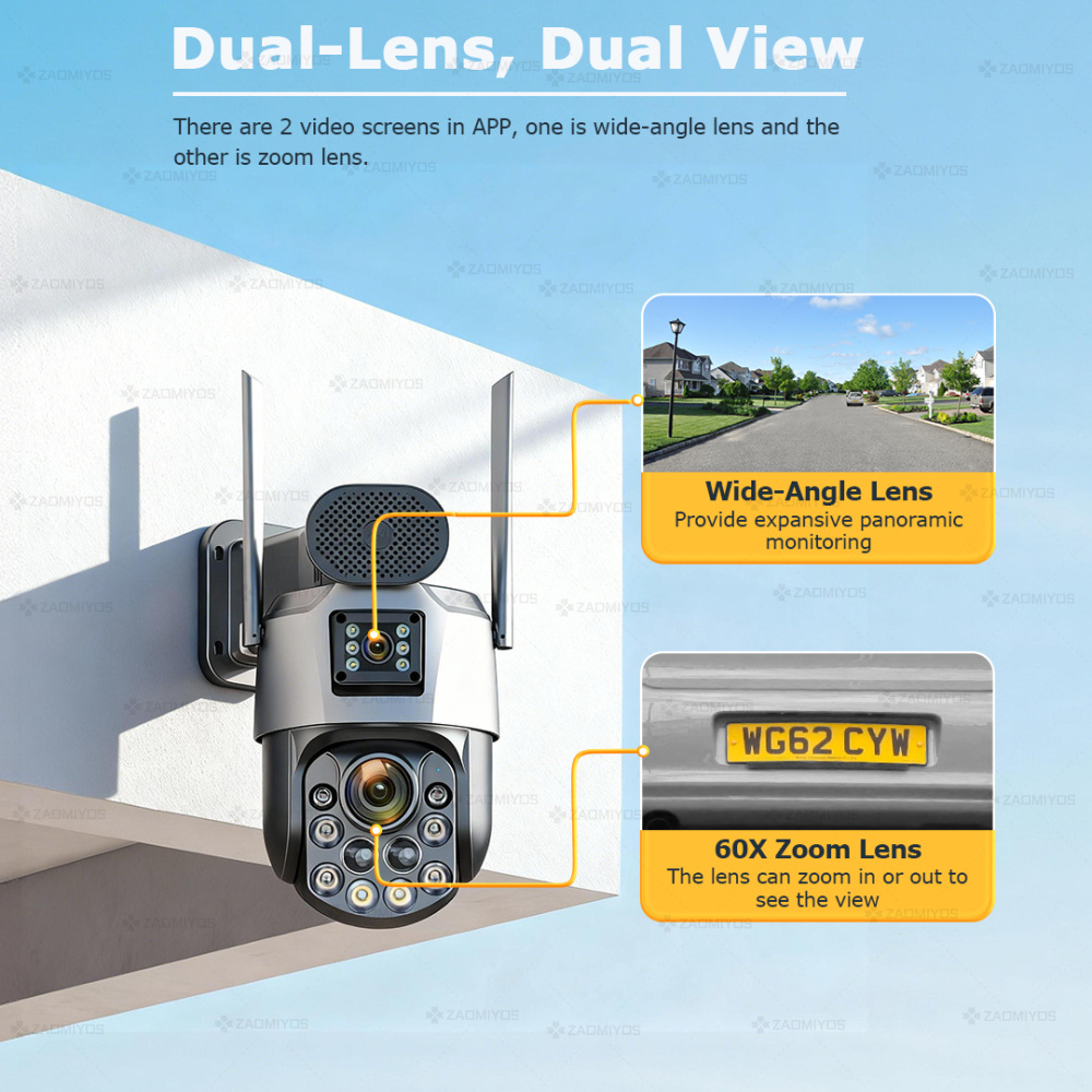 Dual Lens Home Outdoor Surveil - Photography Term 评论和价格