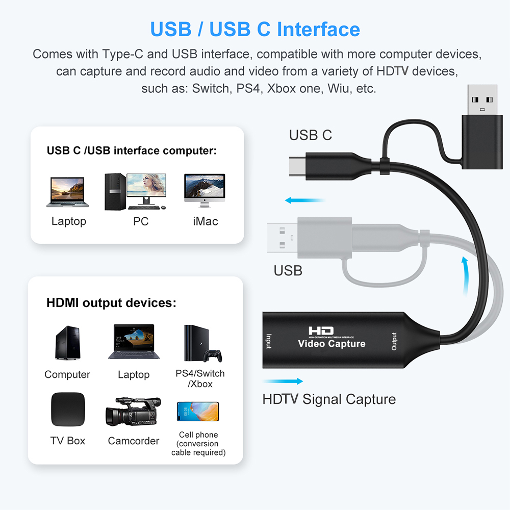 4K HDMI-compatible USB Video C - Photography With Mobile 评论和价格